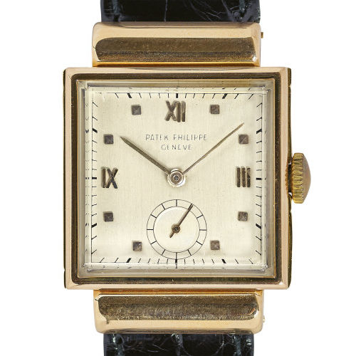 PATEK PHILIPPE : Gentleman's wristwatch 'Carr� �tanche' (DOBIASCHOFSKY AUKTIONEN AG)