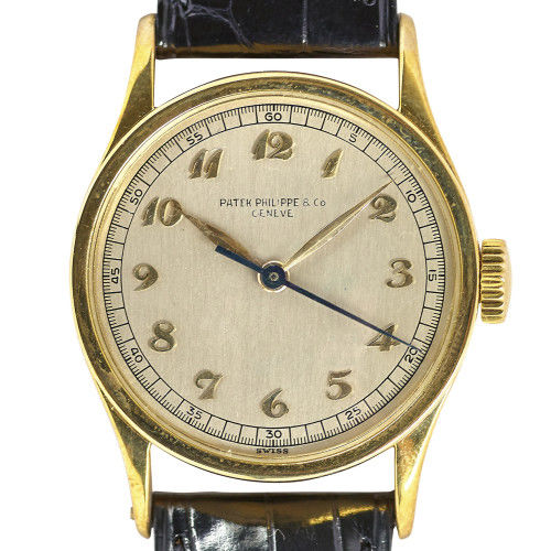 PATEK PHILIPPE : Gentleman's wristwatch 'Calatrava' (DOBIASCHOFSKY AUKTIONEN AG)