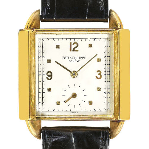 PATEK PHILIPPE : Gentleman's wristwatch, so-called 'Skater' (DOBIASCHOFSKY AUKTIONEN AG)