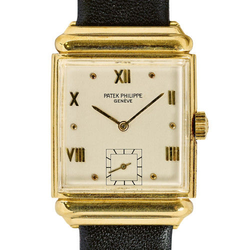 PATEK PHILIPPE : Gentleman's wristwatch with hooded lugs (DOBIASCHOFSKY AUKTIONEN AG)