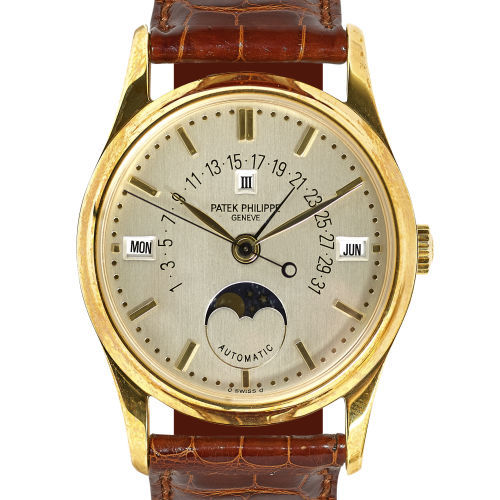 PATEK PHILIPPE : Gentleman's wristwatch 'Perpetual Calendar' (DOBIASCHOFSKY AUKTIONEN AG)