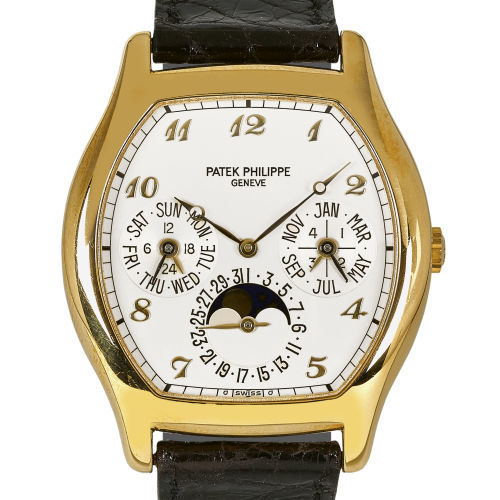 PATEK PHILIPPE : Gentleman's wristwatch 'Perpetual Calendar' (DOBIASCHOFSKY AUKTIONEN AG)