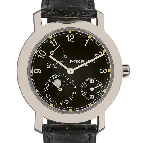 PATEK PHILIPPE : Gentleman's wristwatch with three horological complications (DOBIASCHOFSKY AUKTIONEN AG)