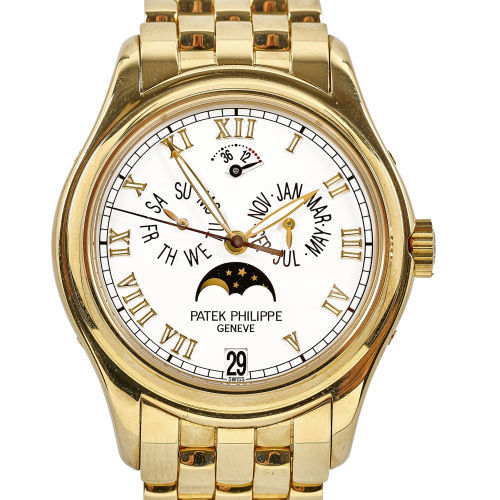 PATEK PHILIPPE : Gentleman's wristwatch 'Annual Calendar' (DOBIASCHOFSKY AUKTIONEN AG)