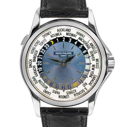 PATEK PHILIPPE : Gentleman's wristwatch 'World Time' (DOBIASCHOFSKY AUKTIONEN AG)