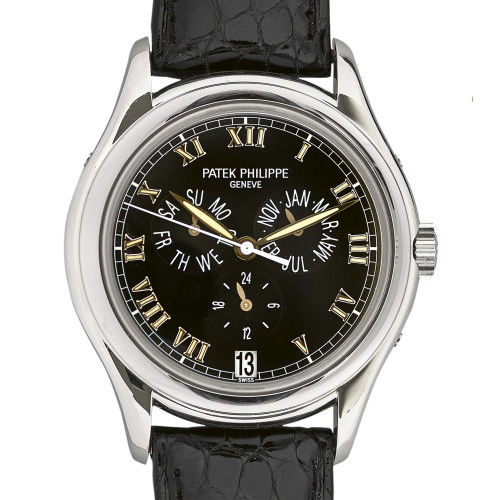 PATEK PHILIPPE : Gentleman's wristwatch 'Annual Calendar' (DOBIASCHOFSKY AUKTIONEN AG)