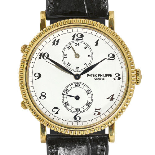 PATEK PHILIPPE : Gentleman's wristwatch 'Travel Time' (DOBIASCHOFSKY AUKTIONEN AG)