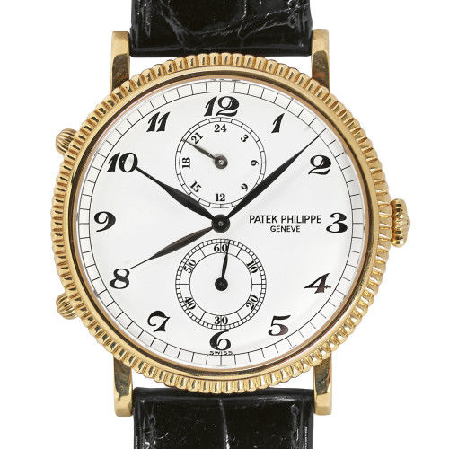 PATEK PHILIPPE : Gentleman's wristwatch 'Travel Time' (DOBIASCHOFSKY AUKTIONEN AG)