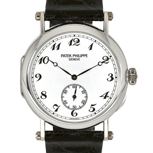 PATEK PHILIPPE : Gentleman's wristwatch 'Officier jubilaire', limited edition (DOBIASCHOFSKY AUKTIONEN AG)