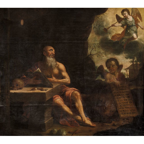 17. JH. ITALIEN : Der Heilige Hieronymus (DOBIASCHOFSKY AUKTIONEN AG)