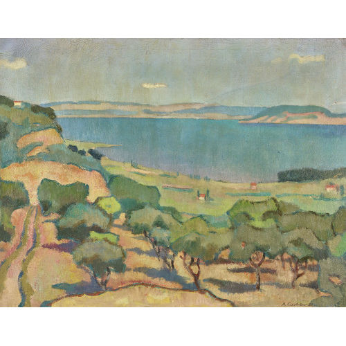ARNOLD FIECHTER : 'L'�tang de Berre (Provence)' (DOBIASCHOFSKY AUKTIONEN AG)