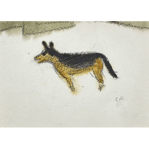 CUNO AMIET : Hund im Schnee (DOBIASCHOFSKY AUKTIONEN AG)