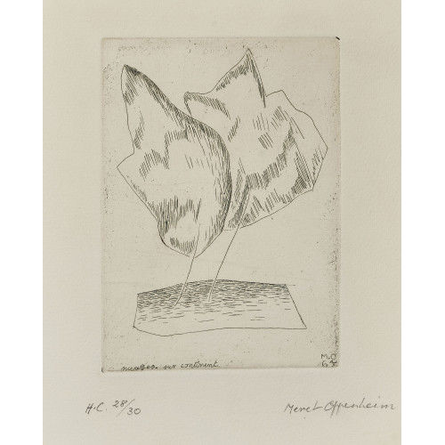 MERET OPPENHEIM : 'Nuages sur continent' (DOBIASCHOFSKY AUKTIONEN AG)