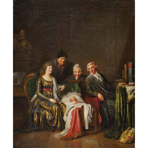 SCOTT PIERRE NICOLAS LEGRAND DE LERAND : 'Die Familie des Deutsch Lehenskommisr Franz Salomon Wyss' (DOBIASCHOFSKY AUKTIONEN AG)