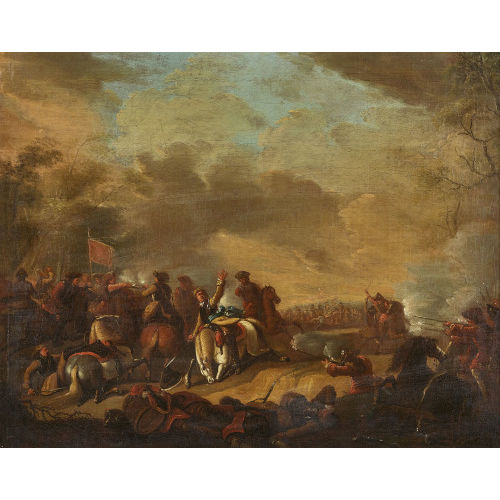 18. JH. �STERREICH : Schlachtenszene (DOBIASCHOFSKY AUKTIONEN AG)