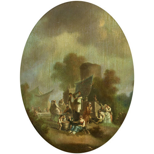 NICOLAS ANTOINE TAUNAY : 'Foire de village' (DOBIASCHOFSKY AUKTIONEN AG)