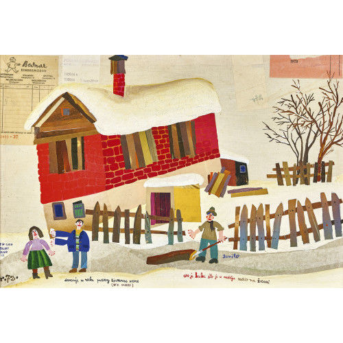 VJEKOSLAV VOJO RADOICIC : Winterliches Dorfleben (DOBIASCHOFSKY AUKTIONEN AG)