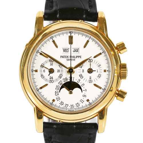 PATEK PHILIPPE : Gentleman's wristwatch 'Chronograph and Perpetual Calendar' (DOBIASCHOFSKY AUKTIONEN AG)