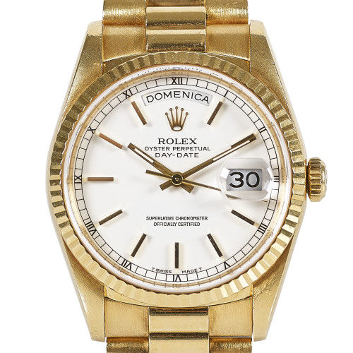 ROLEX : Gentleman's wristwatch 'Oyster Perpetual, Day-Date' (DOBIASCHOFSKY AUKTIONEN AG)
