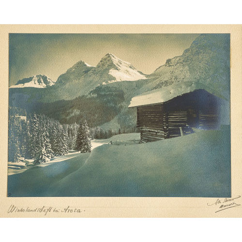 ALBERT STEINER : 'Winterlandschaft bei Arosa' (DOBIASCHOFSKY AUKTIONEN AG)