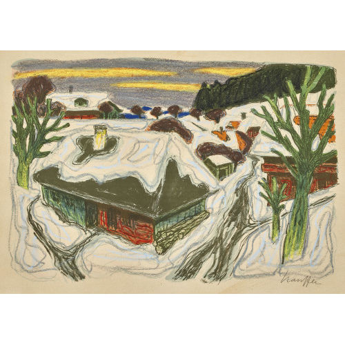 FRED STAUFFER : Schneeschmelze (DOBIASCHOFSKY AUKTIONEN AG)