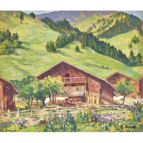 RAYMOND BUCHS : Bauernh�user (DOBIASCHOFSKY AUKTIONEN AG)
