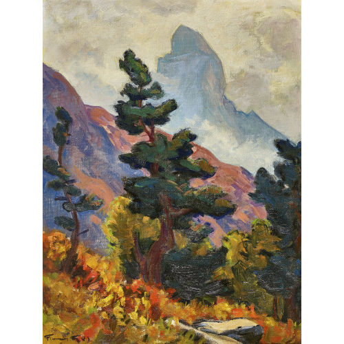 FRANOIS GOS : 'Automne  Riffelalp' (DOBIASCHOFSKY AUKTIONEN AG)