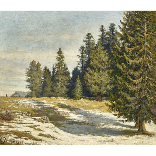 �DOUARD JEANMAIRE : '�tude d'apr�s nature � la Joux-Perret' (DOBIASCHOFSKY AUKTIONEN AG)
