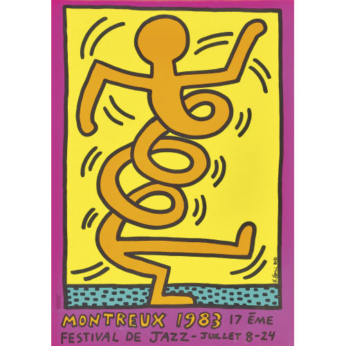 KEITH HARING : 'Jazz Festival Montreux 1983' (DOBIASCHOFSKY AUKTIONEN AG)