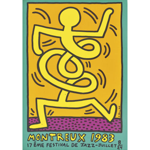 KEITH HARING : 'Jazz Festival Montreux 1983' (DOBIASCHOFSKY AUKTIONEN AG)