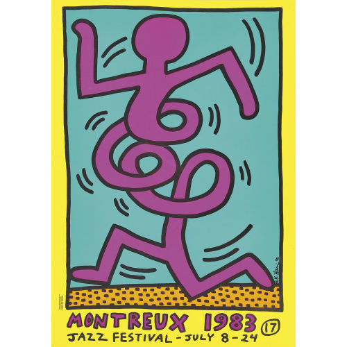 KEITH HARING : 'Jazz Festival Montreux 1983' (DOBIASCHOFSKY AUKTIONEN AG)