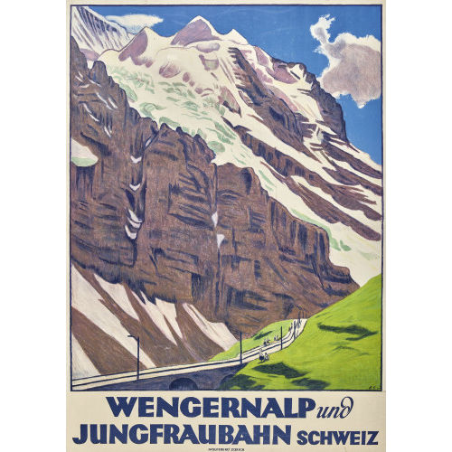 EMIL CARDINAUX : 'Wengernalp und Jungfraubahn Schweiz' (DOBIASCHOFSKY AUKTIONEN AG)