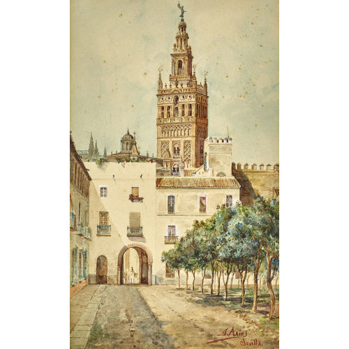 JOS� ARIAS RAMIREZ : Die Giralda in Sevilla (DOBIASCHOFSKY AUKTIONEN AG)