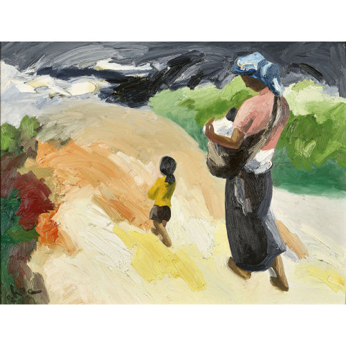 BUI SUOI HOA : Mutter mit ihren Kindern (DOBIASCHOFSKY AUKTIONEN AG)