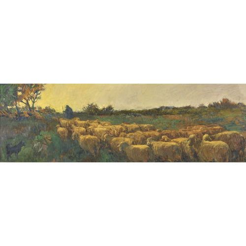 KARL SCHENK : Schafherde (DOBIASCHOFSKY AUKTIONEN AG)