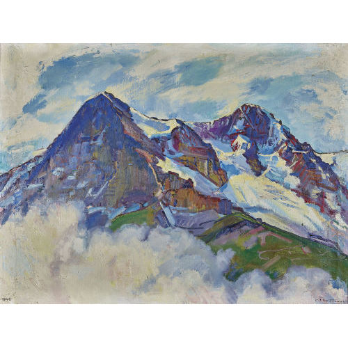 CHARLES L'EPLATTENIER : 'L'Eiger et le Moine' (DOBIASCHOFSKY AUKTIONEN AG)