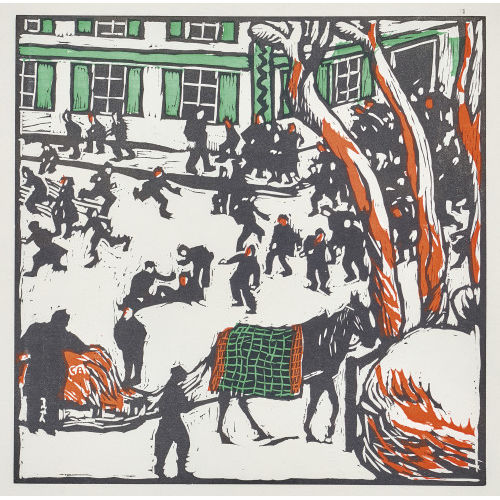 CUNO AMIET : 'Schulpause im Winter' (DOBIASCHOFSKY AUKTIONEN AG)