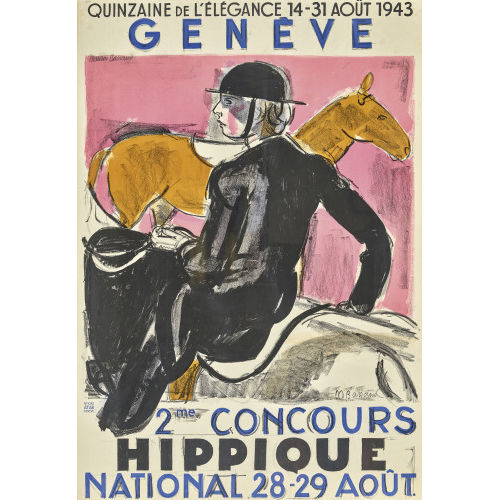 MAURICE BARRAUD : '2em Concours Hippique National 1943' (DOBIASCHOFSKY AUKTIONEN AG)