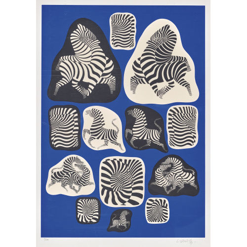 VICTOR VASARELY : Kybernetische Zebras (DOBIASCHOFSKY AUKTIONEN AG)