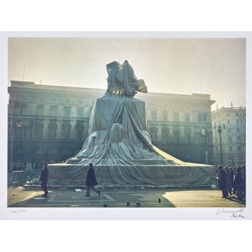CHRISTO) CHRISTO (EIGTL. JAVACHEFF : 'Wrapped Monument to Vittorio Emanuele' (DOBIASCHOFSKY AUKTIONEN AG)