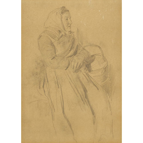 ALBERT ANKER : Alte B�uerin mit Korb. / Lesendes M�dchen (DOBIASCHOFSKY AUKTIONEN AG)