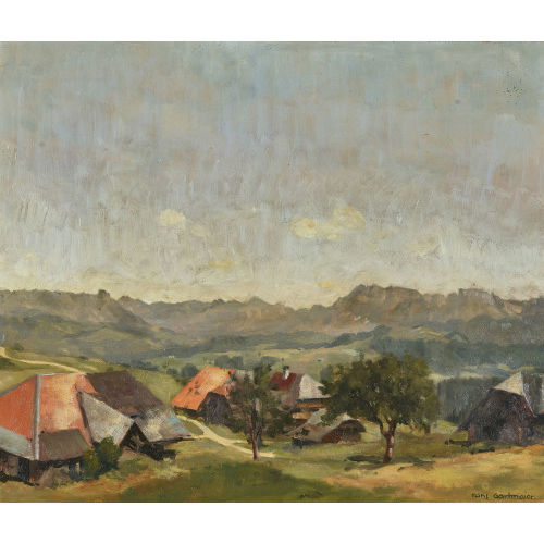 HANS GARTMEIER : Emmentaler Landschaft (DOBIASCHOFSKY AUKTIONEN AG)