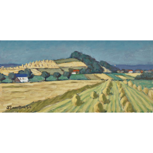 FRED STAUFFER : Sommerliche Feldlandschaft (DOBIASCHOFSKY AUKTIONEN AG)