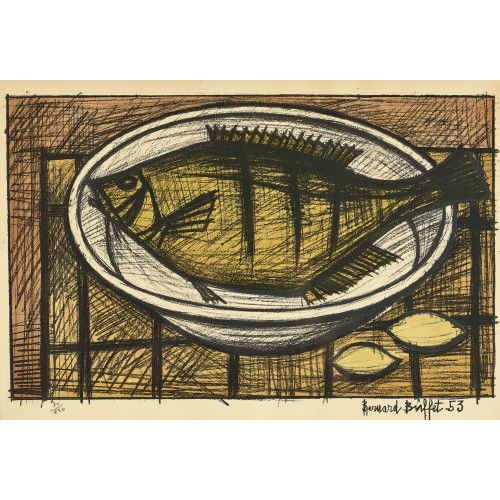 BERNARD BUFFET : Poisson (DOBIASCHOFSKY AUKTIONEN AG)