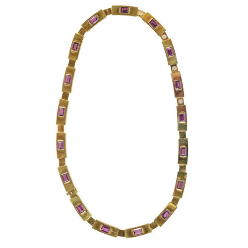 GRANAT-BRILLANT-COLLIER : (DOBIASCHOFSKY AUKTIONEN AG)