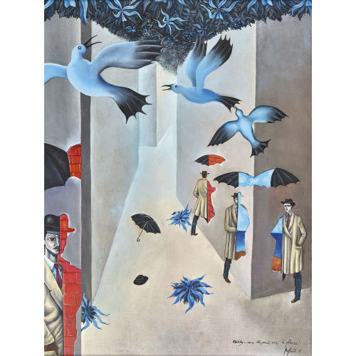 20. JH. ITALIEN : '�cartez-vous, Dupond, voici les fleurs!' (DOBIASCHOFSKY AUKTIONEN AG)