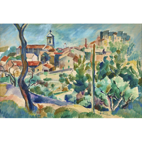�MILE OTHON ACHILLE FRIESZ : Paysage de Provence (DOBIASCHOFSKY AUKTIONEN AG)