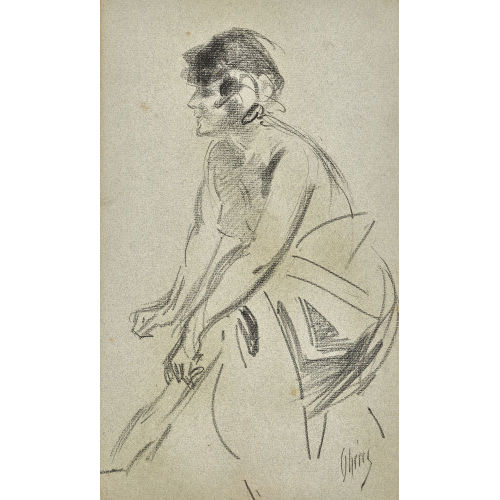 JULES CH�RET : Femme assise (DOBIASCHOFSKY AUKTIONEN AG)