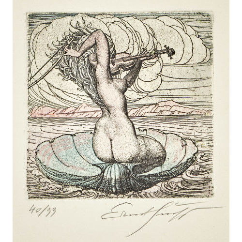ERNST FUCHS : 'Die geigende Venus' (DOBIASCHOFSKY AUKTIONEN AG)