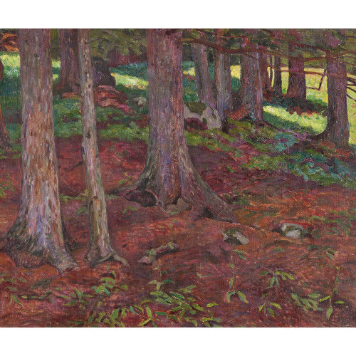 MARTIN LAUTERBURG : Baumst�mme im Wald (DOBIASCHOFSKY AUKTIONEN AG)
